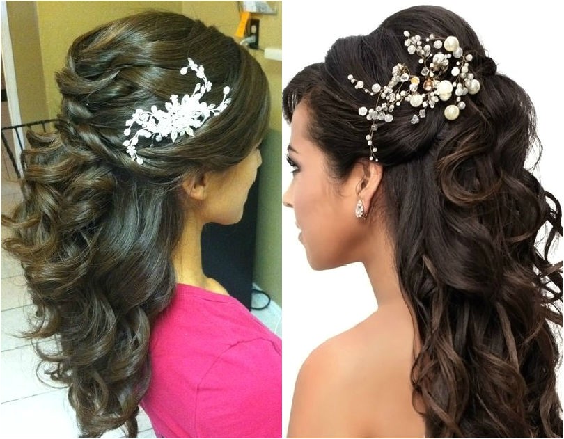 Hairstyle In Wedding Party Tutorial Half Up Half Down Party Hairstyle Indian