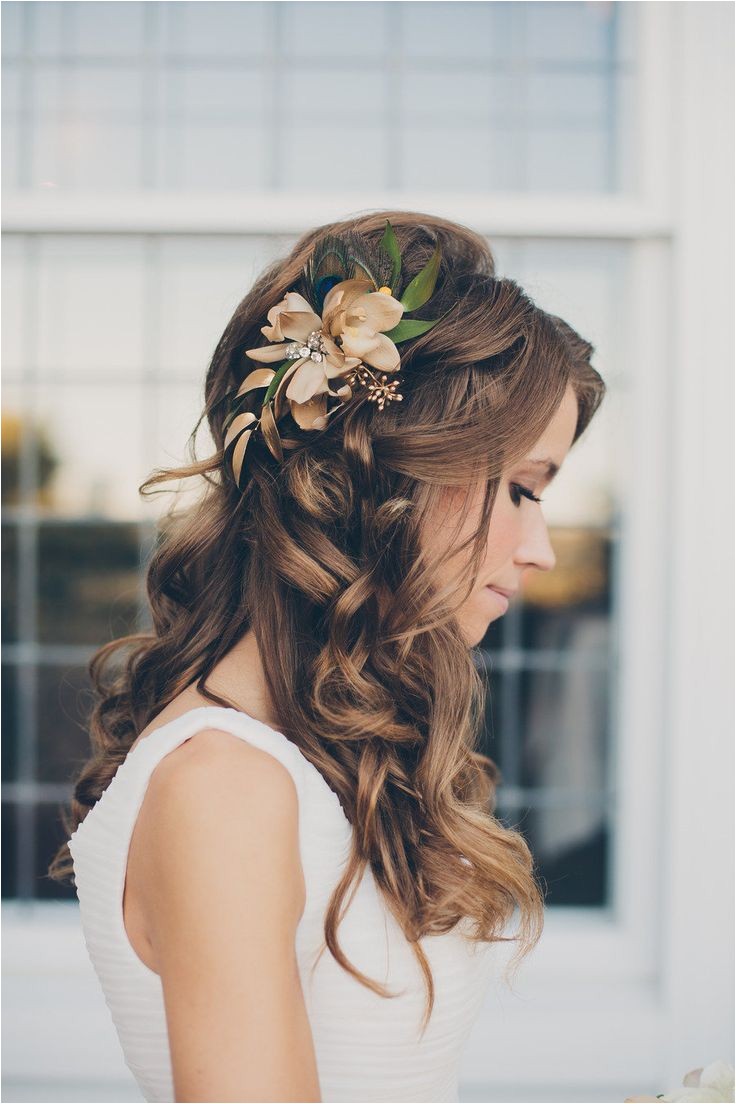 Hairstyles with Flowers In Hair for Weddings Beautiful Wedding Hairstyles with Flowers Fashion Fuz