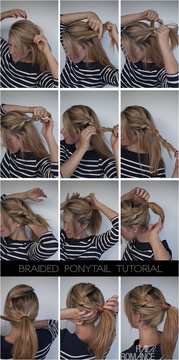 How to Make Easy Hairstyles Step by Step Easy Braided Ponytail Hairstyle How to Hair Romance