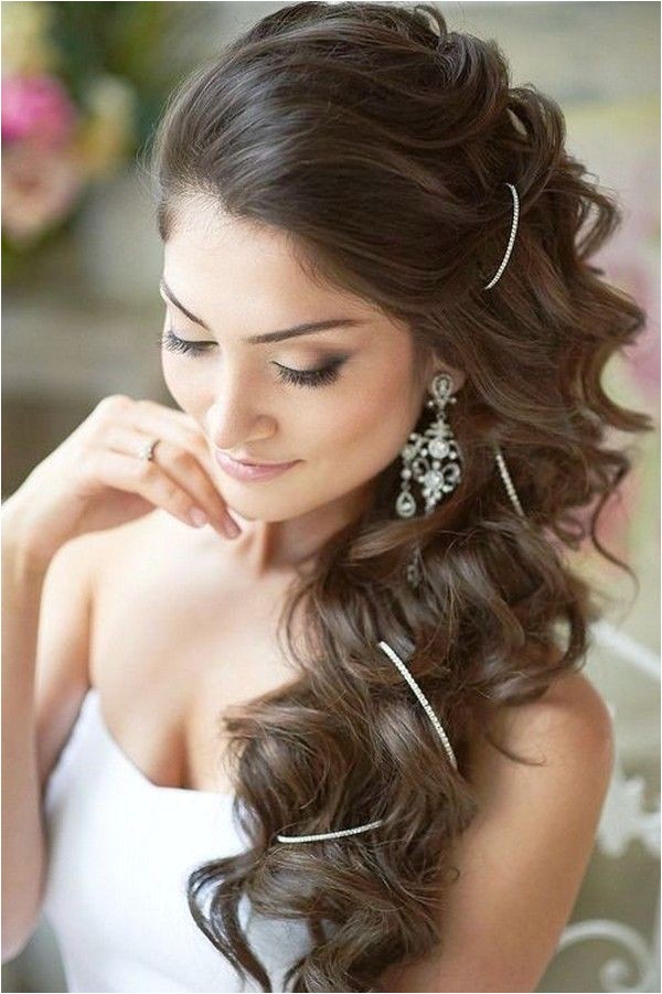 One Side Hairstyles for Weddings Indian Bridal Hairstyle Dulhan Latest Hairstyles for Wedding