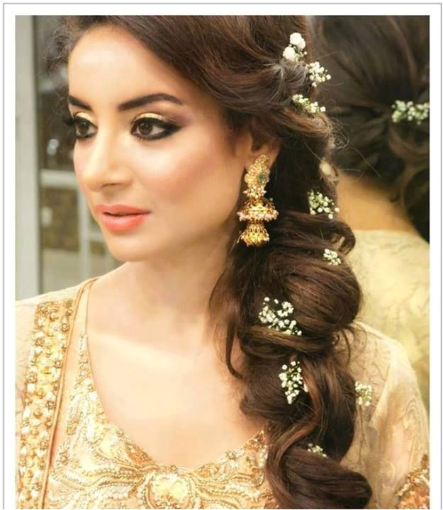 Pakistani Hairstyle for Wedding Latest Pakistani Bridal Wedding Hairstyles Trends 2018