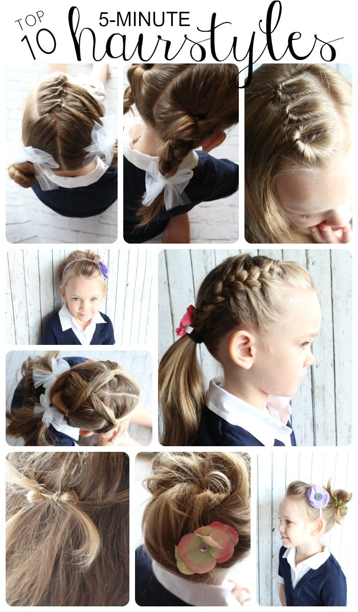 Quick and Easy Hairstyles for Kids 10 Easy Hairstyles for Girls somewhat Simple