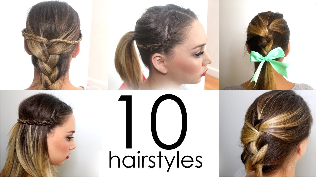 Quick and Easy Hairstyles for Layered Hair 10 Quick & Easy Everyday Hairstyles In 5 Minutes