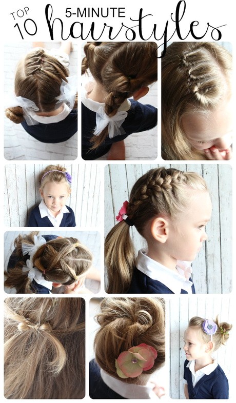 Ten Easy Hairstyles 10 Easy Hairstyles for School