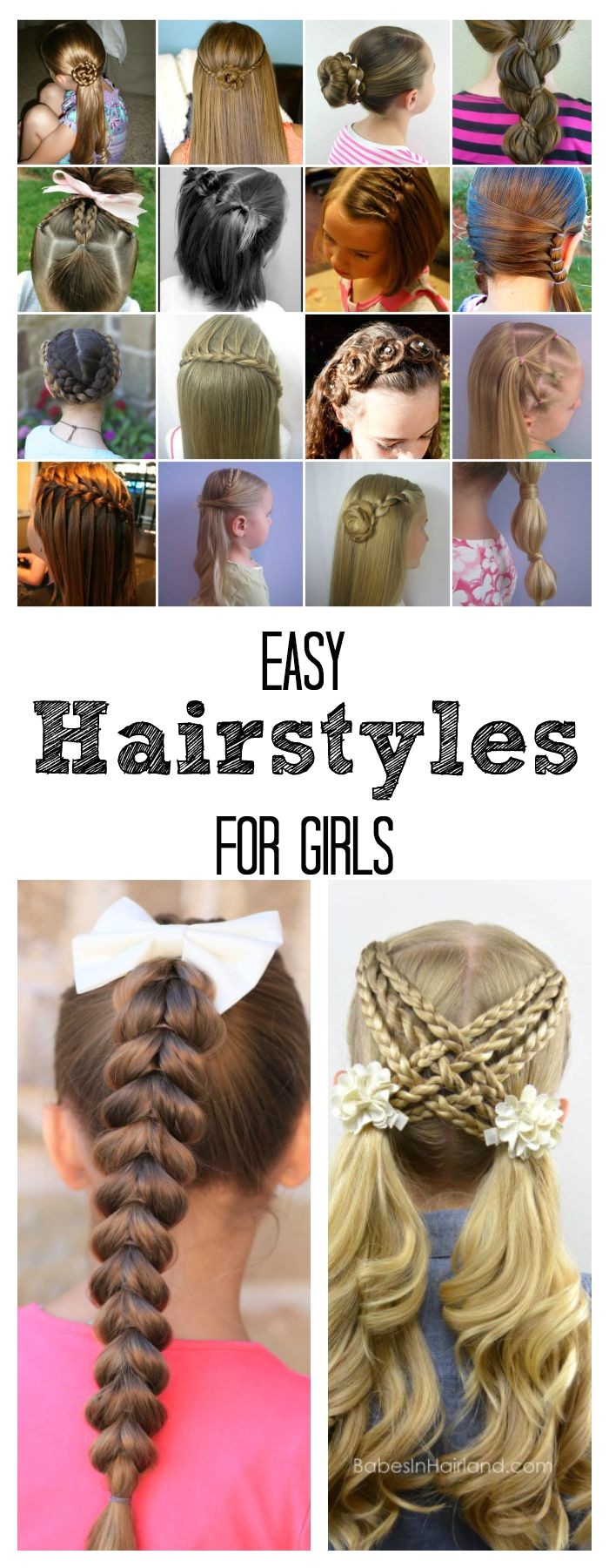 Very Easy Hairstyles for Girls Easy Hairstyles for Girls the Idea Room