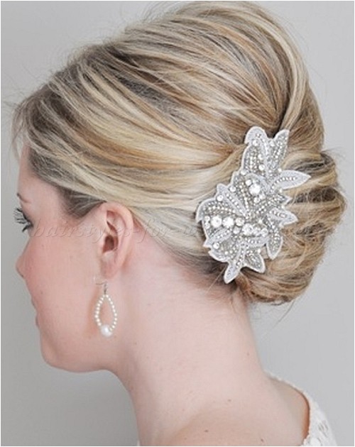 Wedding French Roll Hairstyle formal Hairstyles for Medium Hair