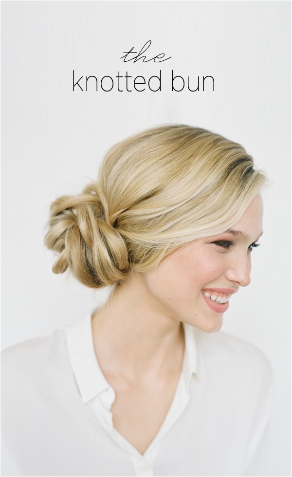 Wedding Hairstyles for Long Hair Buns Diy Knotted Bun Wedding Hairstyle