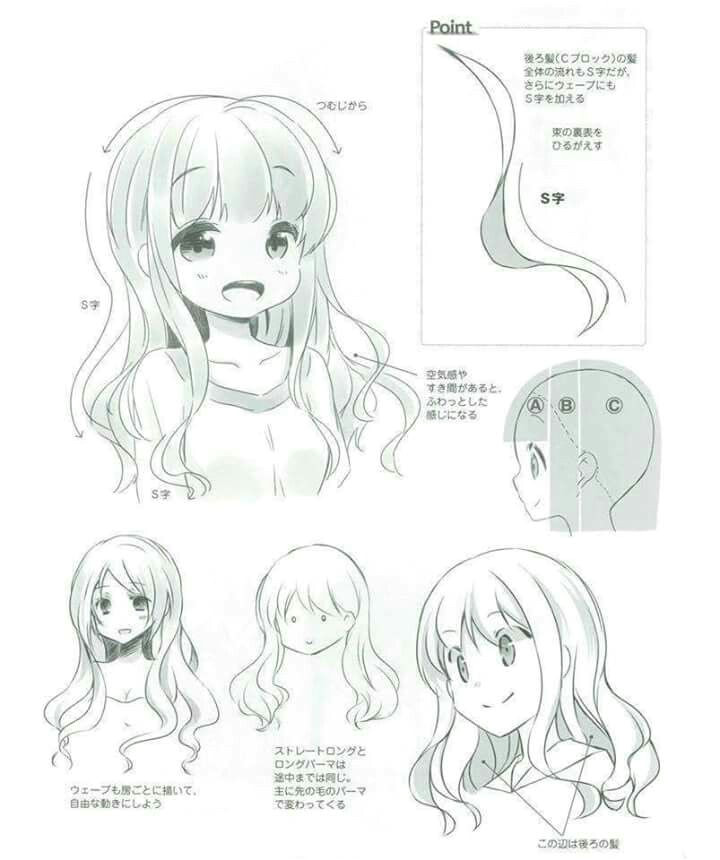 Anime Hairstyle Reference Unique Hairstyle Art Reference Pinterest