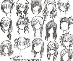Anime Hairstyles Female Step by Step How to Draw Anime Hair Step by Step for Beginners Google Search