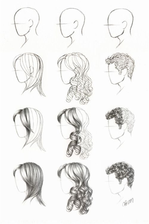 Anime Hairstyles Side View Hair Tutorialsed Help Drawing Faces at A Side View