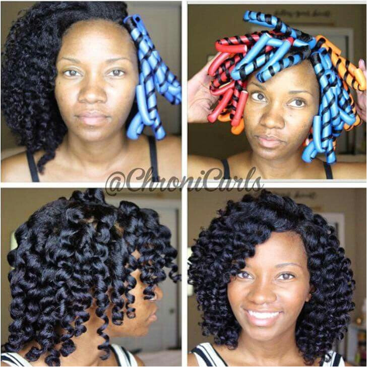 Black Hairstyles No Heat No Heat Curl formers Love My Natural Hair