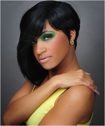 Black Hairstyles Short On One Side Y Hair Short One Side Long On Other Black Loose Layered