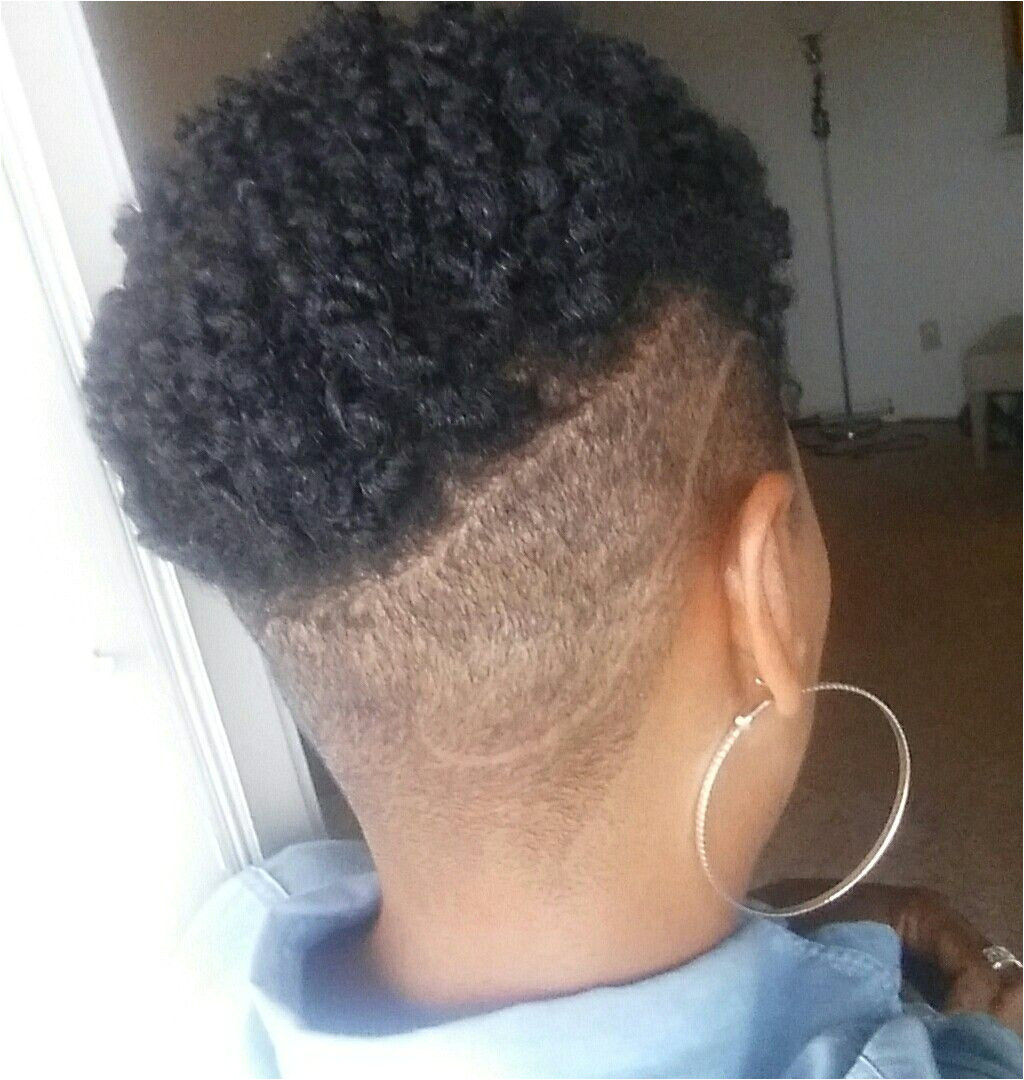 Black Hairstyles with Shaved Sides Natural Hair Shaved Sides Undercut Frohawk In 2018