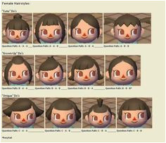 Boy Hairstyles Animal Crossing City Folk 29 Best Animal Crossing Hair Images