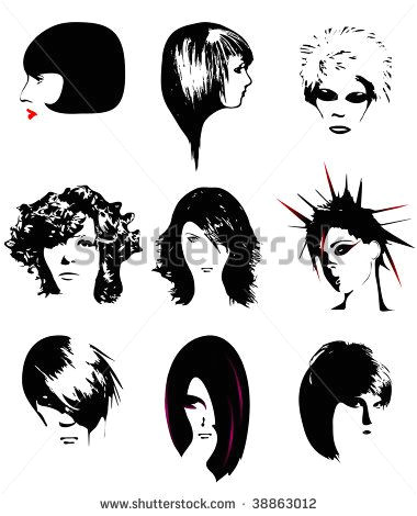 Cartoon Hairstyles Vector Punk Hair Free Vector Free Vector for Free About 1 Free