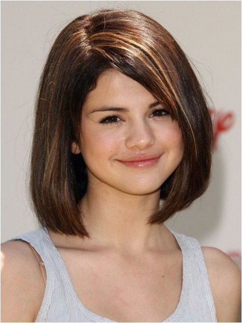 Chin Length Hairstyles Round Faces Medium Length Hairstyles for Teenage Girls with Round Faces