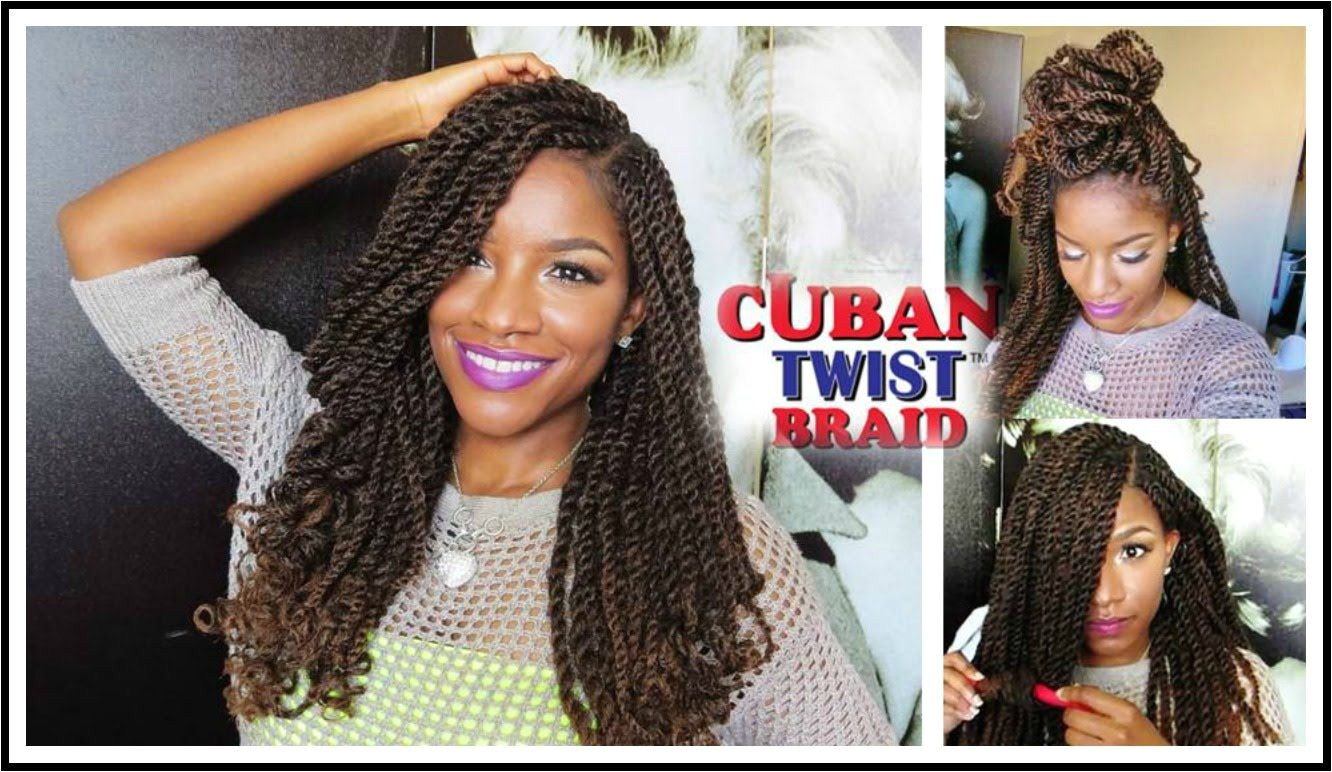 Crochet Hairstyles with Cuban Twist Hair Tutorial & Styling W Freetress Equal Cuban Twist Hair