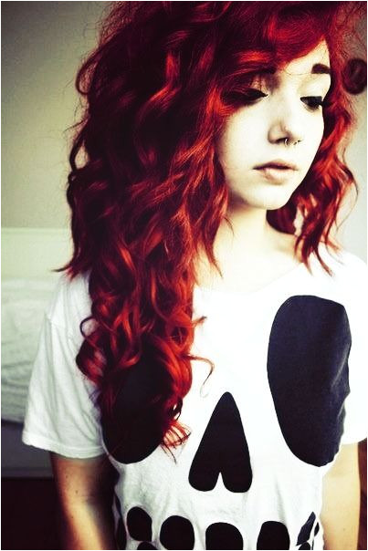 Curly Hair Emo Hairstyles Scene Girl Curly Hairstyle to Try Maybe Pinterest