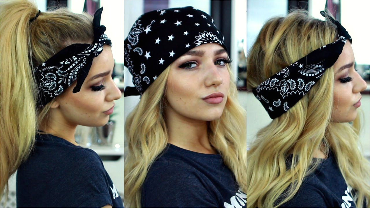 Cute Bandana Hairstyles Hair Down En Vidéo Pia Mia & Kylie Jenner Inspired Bandana Hairstyles Hair