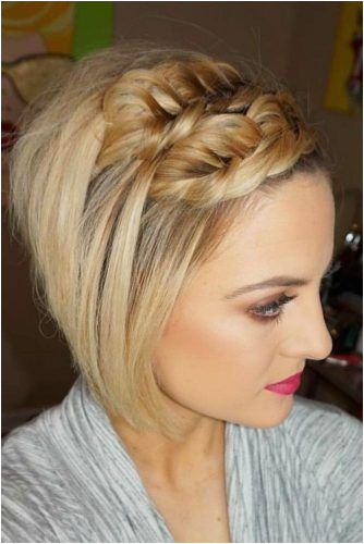 Cute Braided Hairstyles for Short Hair Pinterest Charming Braided Hairstyles for Short Hair â See More