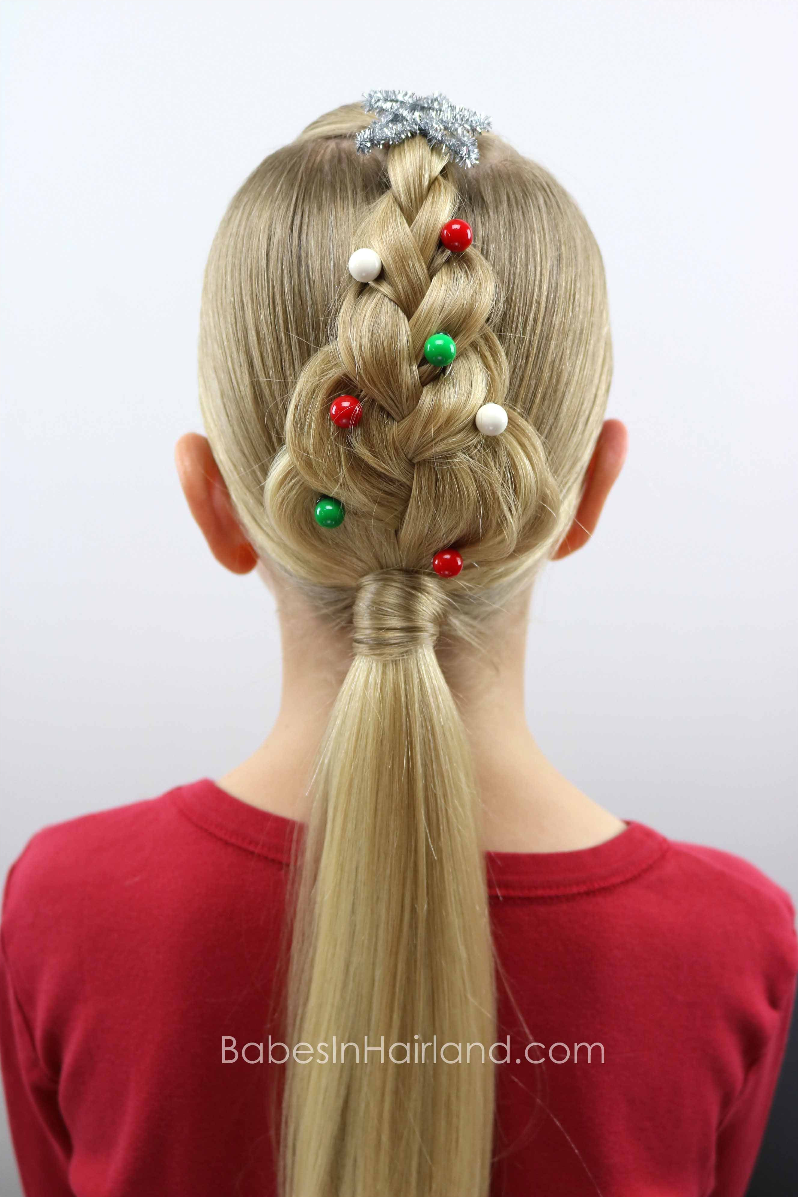 Cute Hairstyles Christmas for An Easy Christmas Hairstyle Try This Cute Christmas Tree Braid