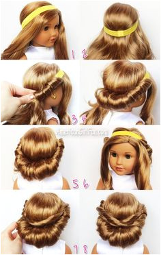 Diy Doll Hairstyles 467 Best American Girl Doll Hairstyles Images In 2019