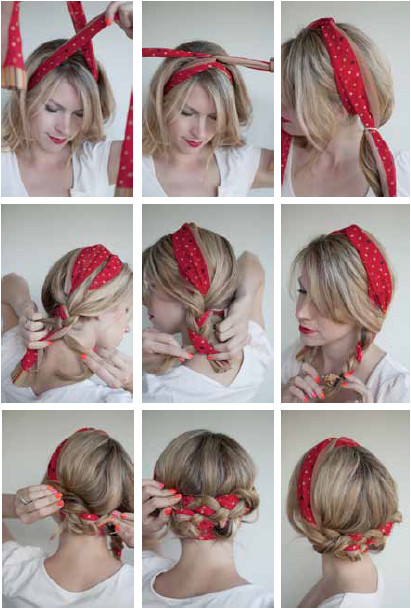 Down Hairstyles with Bandanas 16 Beautiful Hairstyles with Scarf and Bandanna
