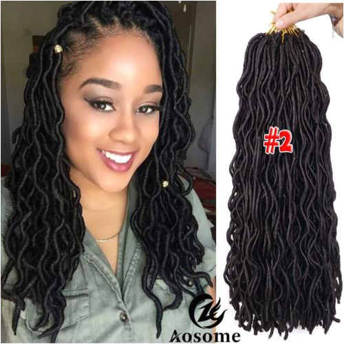 Dreads Extensions Hairstyles 3 Packs 20" Faux Locs Hair Extensions Goddess Crochet Dreadlocks for