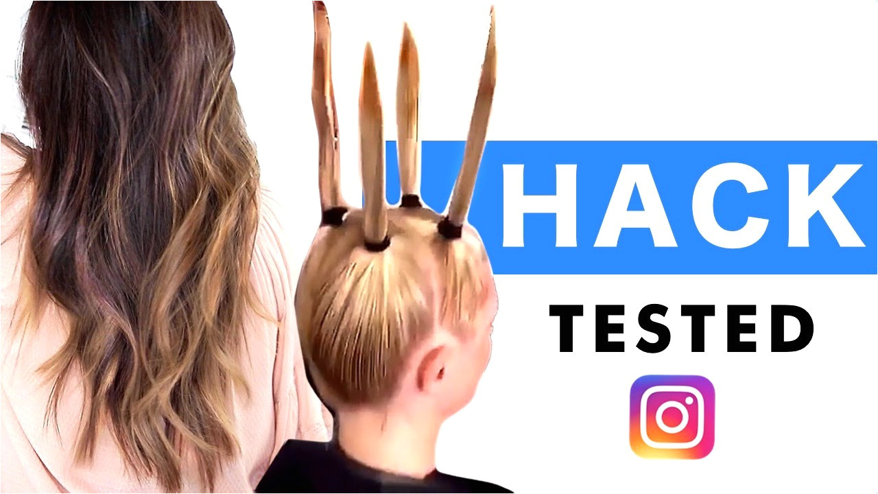 Easy Hairstyles for Short Hair to Do at Home Video â 2 Minute Home Hair Cut ð Instagram Hack Tested â Hairstyles