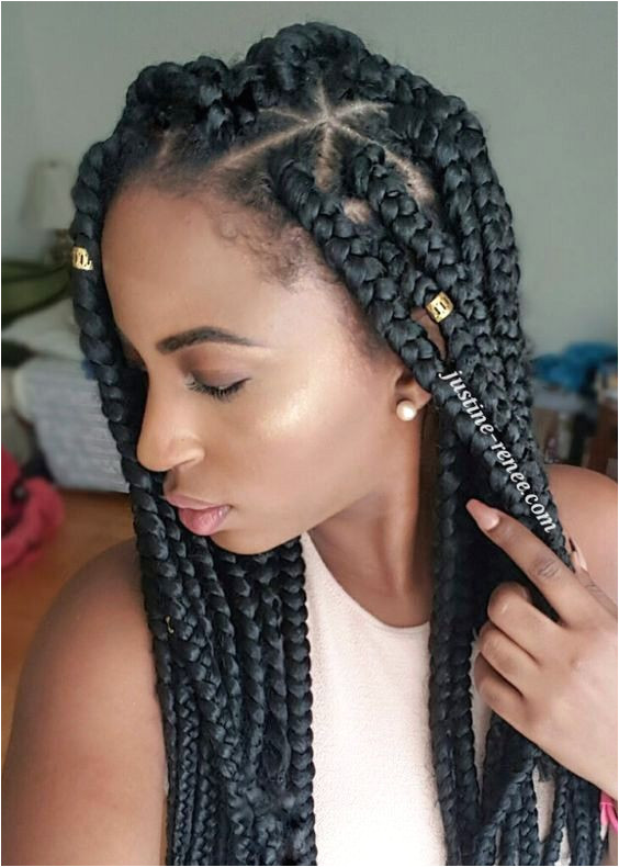 Easy Hairstyles with Jumbo Braiding Hair Jumbo Box Braids Styles Sie Ausprobieren Können