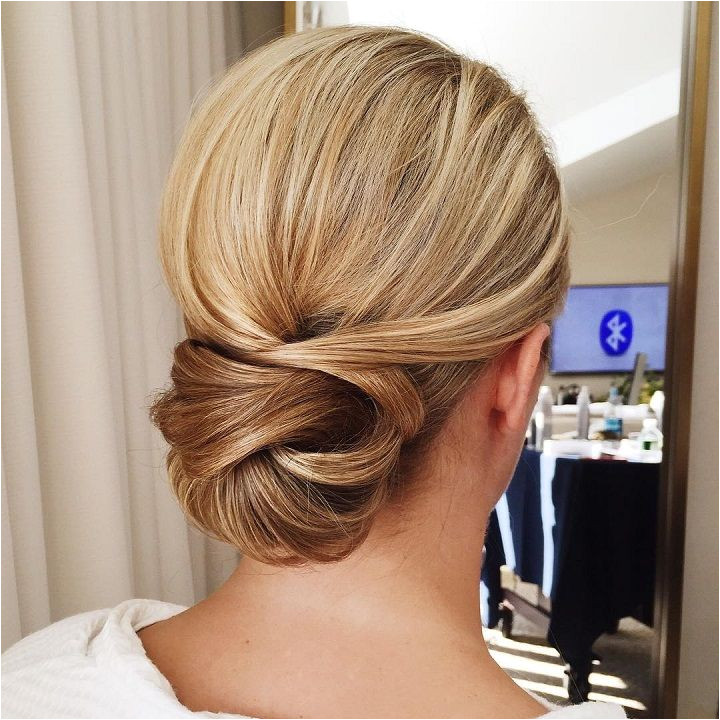 Elegant Hairstyles Buns Get Inspired by This Fabulous Simple Low Bun Wedding Hairstyle