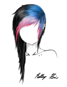 Emo Hairstyles Drawing 109 Best Want This Hair Images