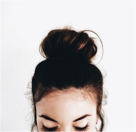 Everyday Hairstyles Tumblr Dark Brunette topknot Buns Casual Everyday Hair