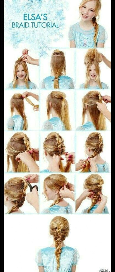 Frozen Hairstyles Design Elsa S Braid Cabello Pinterest