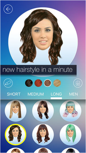 Hairstyles App iPhone Haar Umstellen New Hairstyle and Haircut In A Minute Im App Store