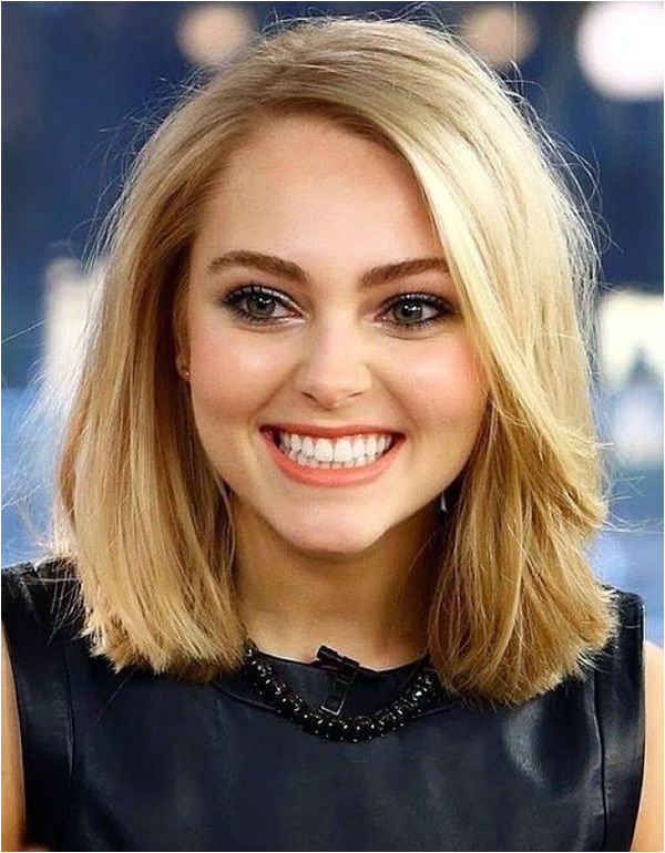 Hairstyles Blonde Hair Round Face Blonde Lob Beauty Pinterest