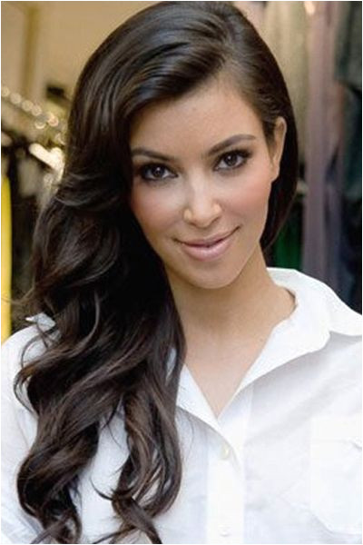 Hairstyles Curls to the Side formal Long Side Swept Curly Hairstyle