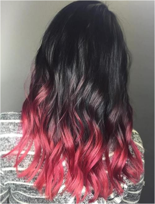 Hairstyles Dip Dyed 40 Vivid Ideas for Black Ombre Hair