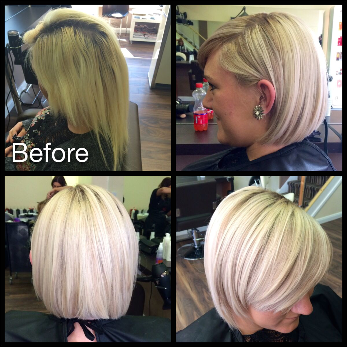 Hairstyles for Damaged Blonde Hair Transformation From Box Colour & Damaged to Blonde & Sharp