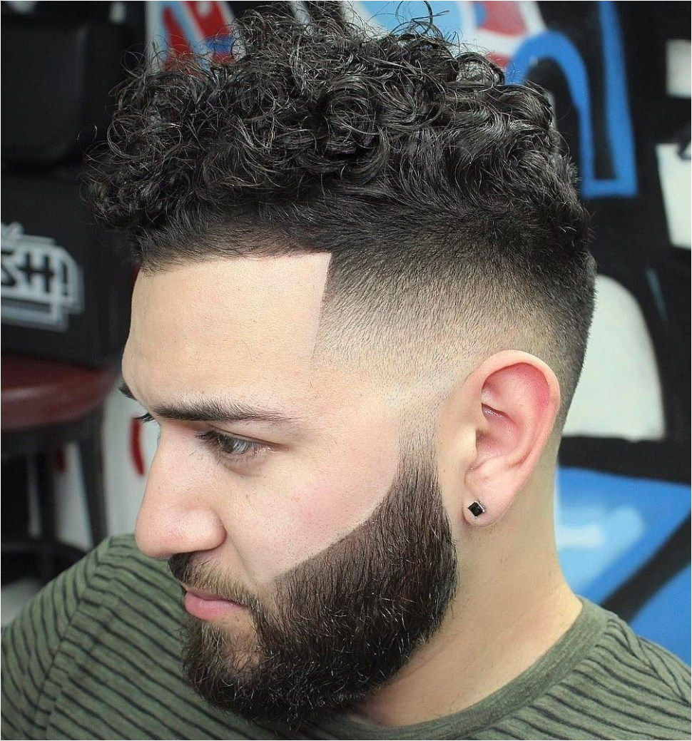 Hairstyles Line Up Curly top with Line Up and Fade Mens Long Hairstyles