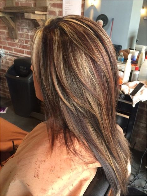Hairstyles with Blonde Red and Brown Highlights Can You Say Wow Dark Brown Blonde and Red Highlights and Lowlights
