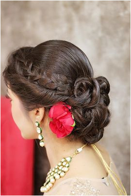 Half Updo Hairstyles for Saree Braided Bun Hairstyle Hair Styles