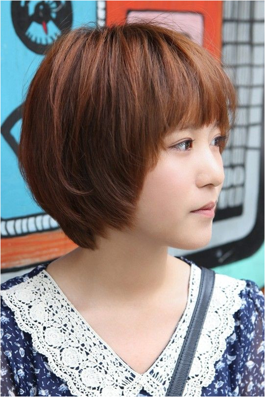 Korean Bob Cut 2019 Sweet Layered Short Korean Hairstyle Side View Of Cute Bob Cut In