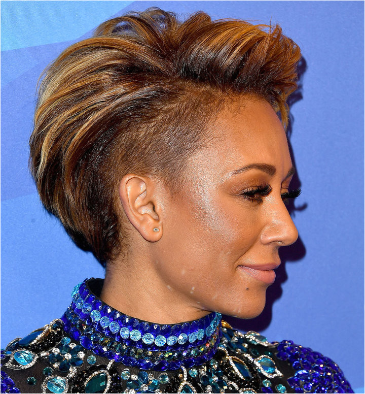 Mel B Short Hairstyles Mel B S Bodysuit From America S Got Talent Leaves Little to the