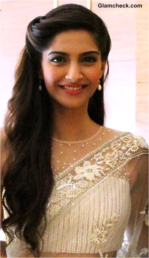 Simple Hairstyles In Sri Lanka Loving sonam S Hair Simple but Cute Do for Chirag S Engagement