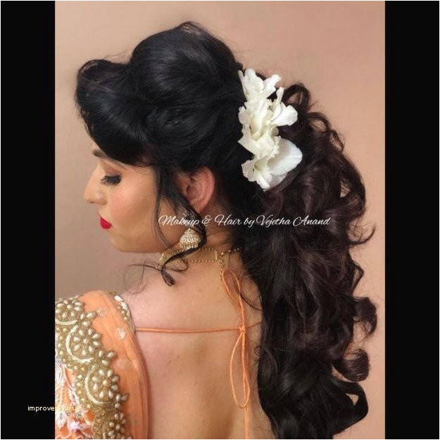 Simple Hairstyles On Saree Fresh Simple Hairstyle for Indian Wedding Party