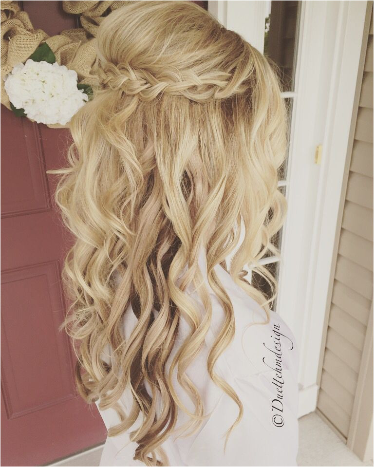 Wedding Hairstyles Half Up Bridesmaids Pin by Shelby Brochetti On Hair Pinterest