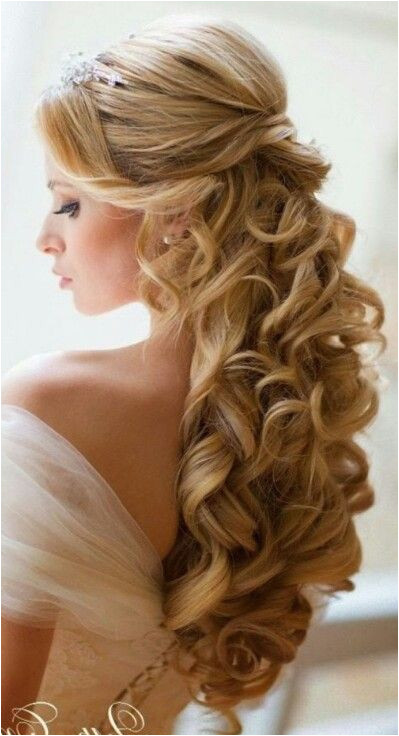 Wedding Hairstyles Half Up with Tiara and Veil Pin by Nectaria Kordan On Bridal Hair Pinterest