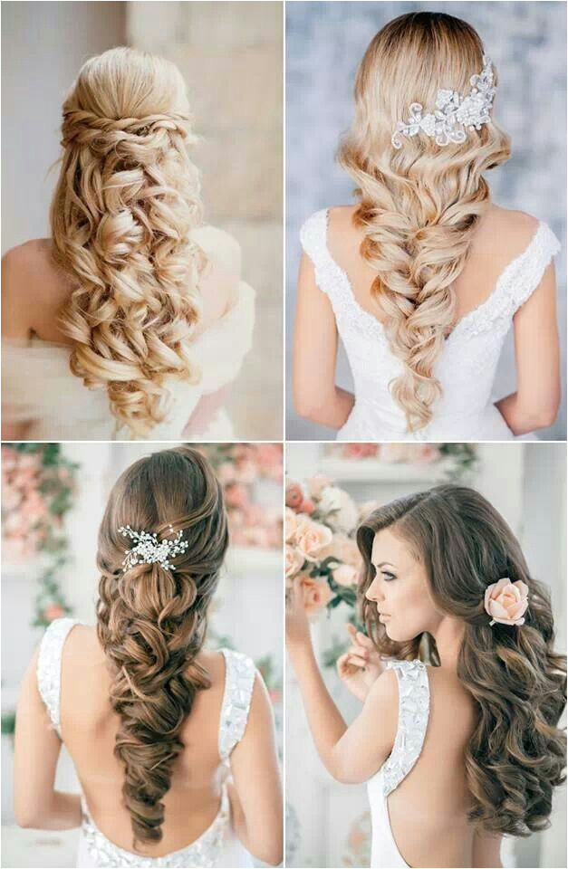 Wedding Hairstyles Left Down Wedding Hair Hair Pinterest