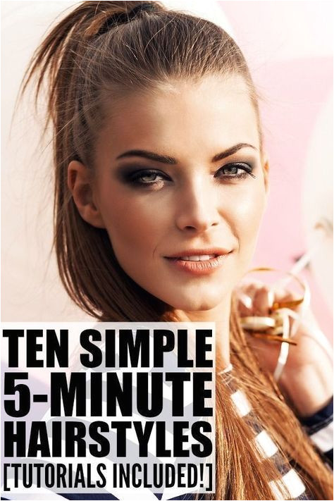 5 Minute Everyday Hairstyles 10 Everyday Hairstyles for Long Hair In Under 5 Minutes